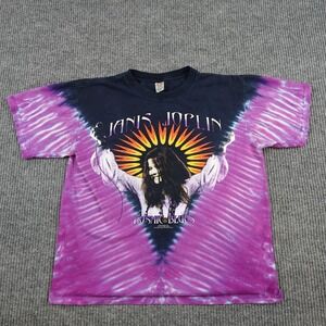 Sundog Janis Joplin Kosmic Blues Tie Dye Shirt Mens Medium Purple Vintage 2000